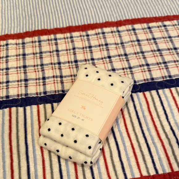 SweetHoney Plaid and Striped Quilt - Red, Blue, and White - Picture 1 of 2